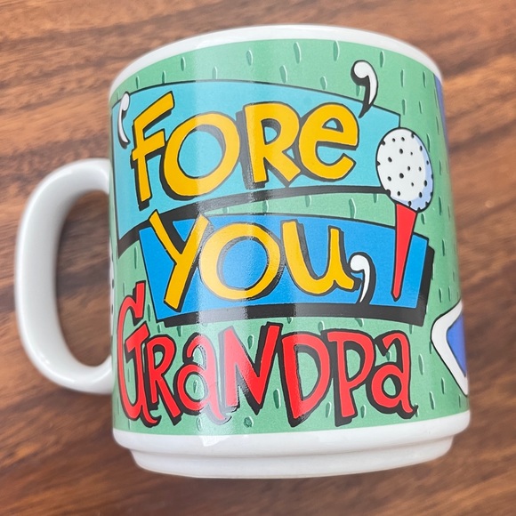 Vintage Russ “Fore you, Grandpa” mug - Picture 3 of 5